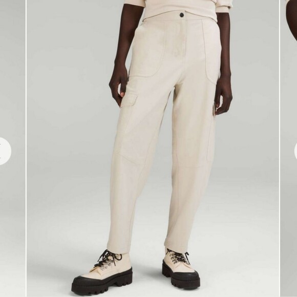 Lululemon Light Utilitech Cargo Pocket High-Rise Pant in Natural Ivory Size 24 - Picture 1 of 12